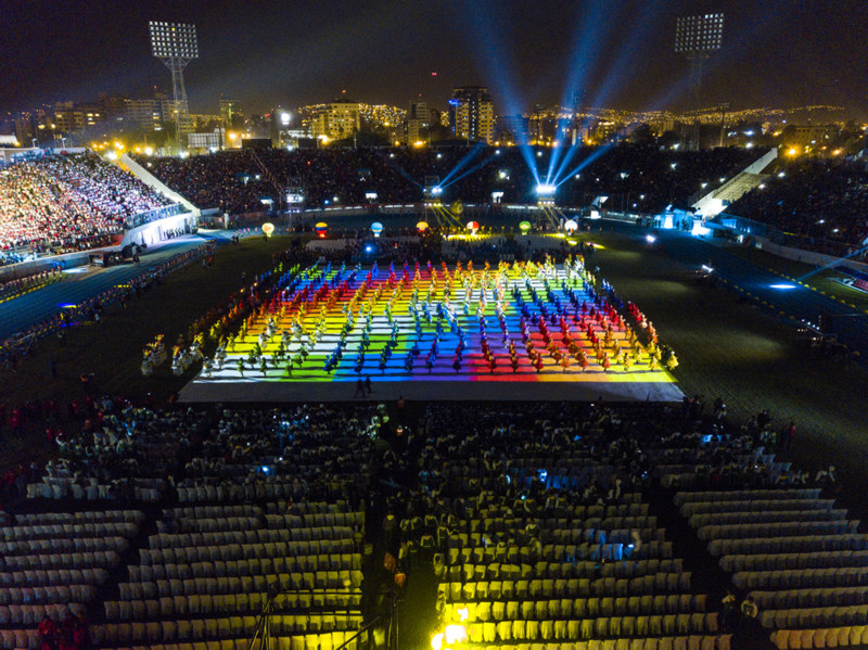 El Félix Capriles vibró con la inauguración de Cochabamba 2018