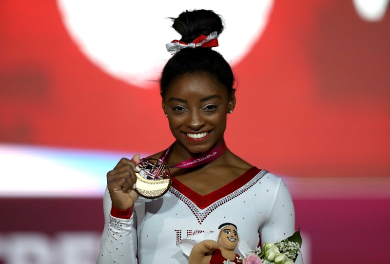 Norteamericana Simone Biles, elegida atleta del año por AIPS