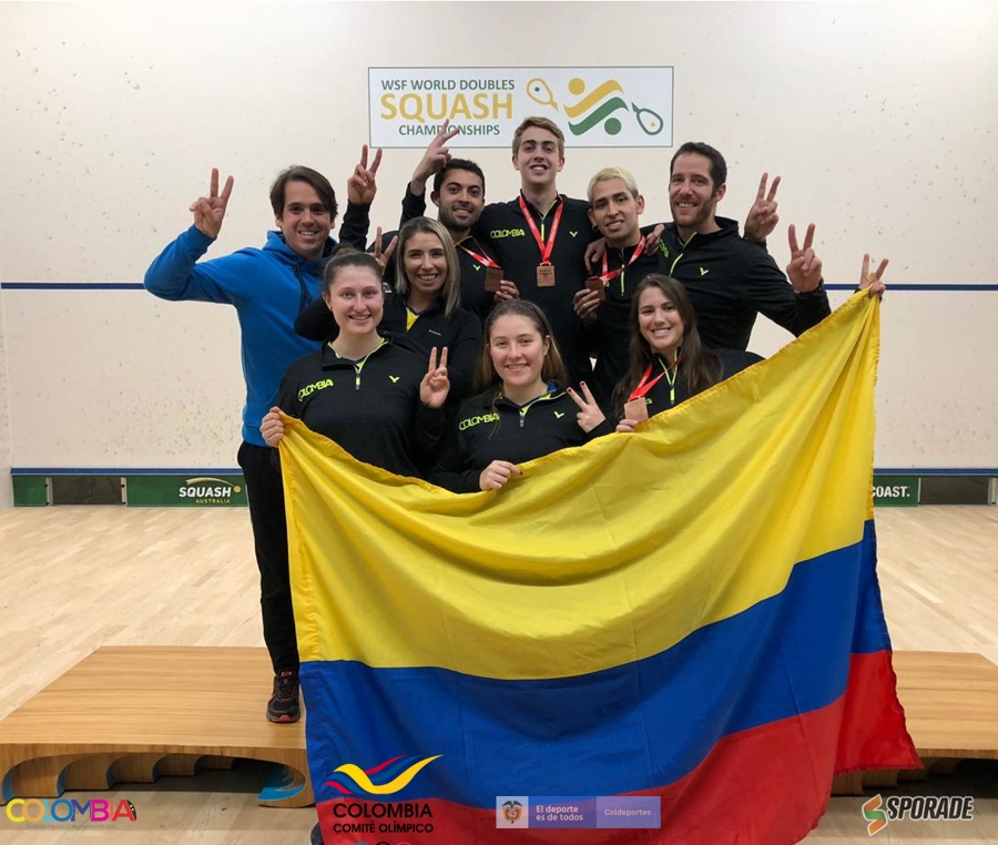 Colombianos escriben la historia del squash mundial en Australia