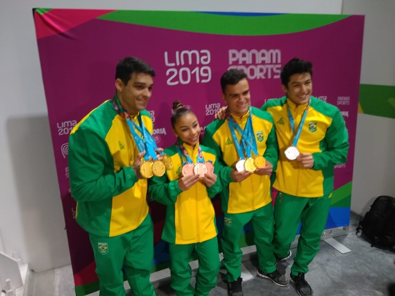 Brasil conquista medalhas inéditas na ginástica e faz melhor campanha da história em jogos