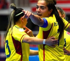 En acción Copa América femenina de Futsal