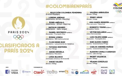 39 colombianos tienen cupo en Olímpicos 2024