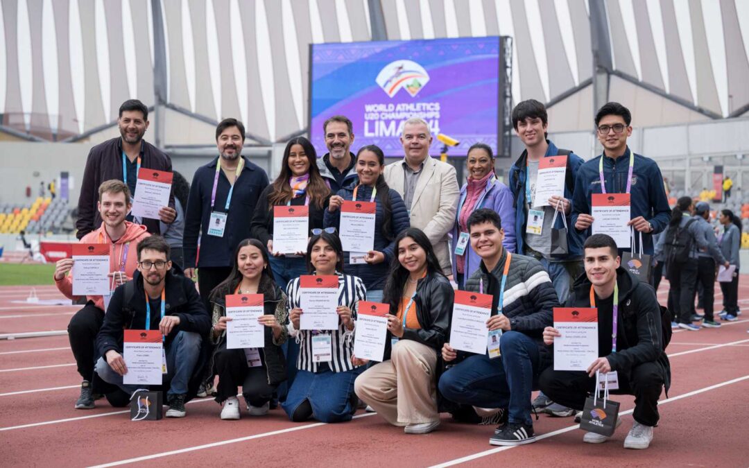 Programa de Desarrollo de Medios de World Athletics en colaboración con AIPS, una historia de éxito en Lima para 12 jóvenes periodistas